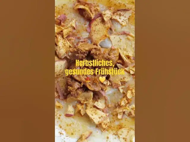 Video thumbnail for Gesundes Herbstfrühstück 🍁🍂💛 #abnehmen #protein #rezept #healthyfood #herbst #fitnessrezepte