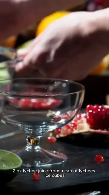 Video thumbnail for lychee martini recipe