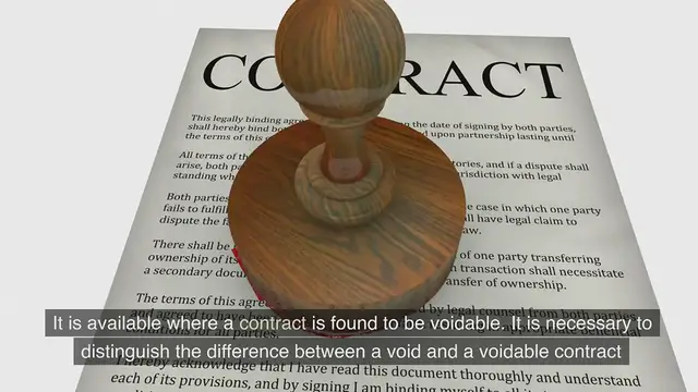 Video thumbnail for  Contract remedies - Rescission - www.e-lawresources.co.uk