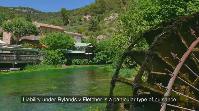 Video thumbnail for Liability under Rylands V Fletcher