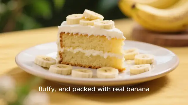 Video thumbnail for Banana Cake with Cream Cheese Frosting