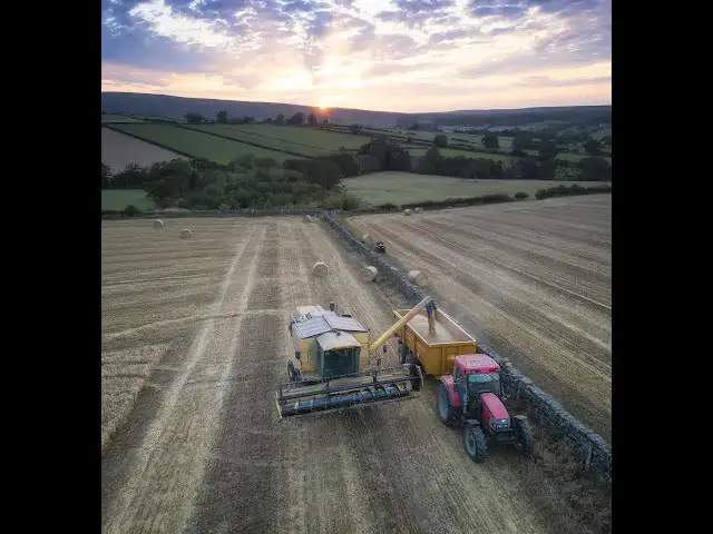 Video thumbnail for Harvesting at Quarry Farm