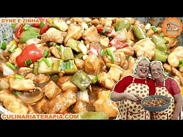 Video thumbnail for Frango Xadrez Fácil Para Almoço e Jantar Sofisticado