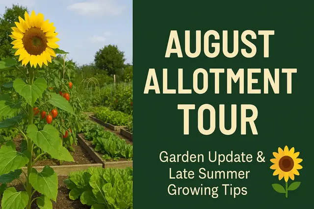 'Video thumbnail for August Allotment Tour | Garden Update & Late Summer Growing Tips'
