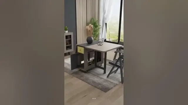 Video thumbnail for Fashion Folding Dining Table | Furniture #shorts