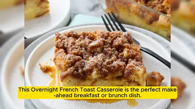 Video thumbnail for Sweet and Fluffy Overnight French Toast Casserole