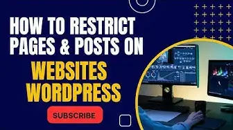 Video thumbnail for How to restrict Pages to users on WordPress Websites 🔥 #wordpress #wordpresstutorial