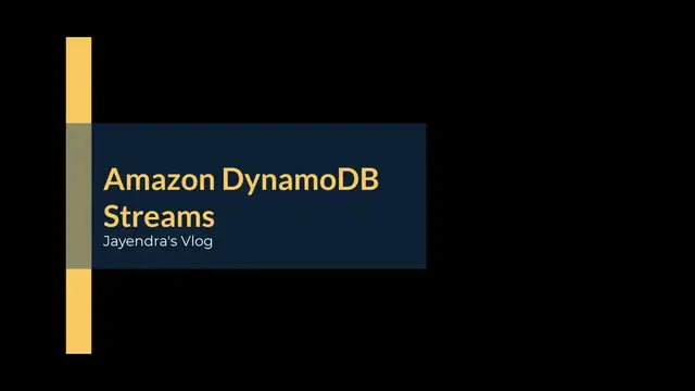 Video thumbnail for Amazon Dynamodb Streams
