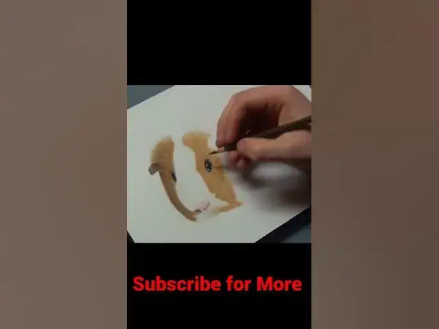 Video thumbnail for Realism Guinea Pig Drawing #shorts