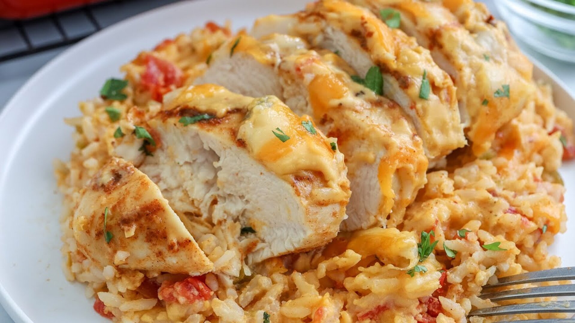 Video thumbnail for Smothered Queso Chicken Bake Recipe