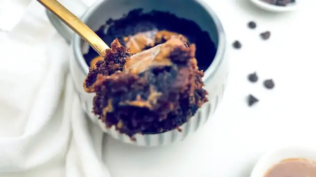 'Video thumbnail for Almond Butter Brownie In A Mug Recipe'