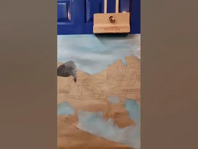 Video thumbnail for Sky & Reflection Oil Painting Update #shorts