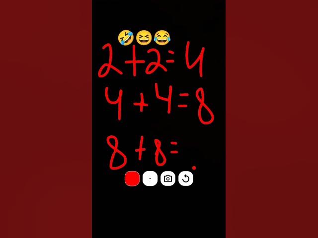 Video thumbnail for 8+8=?¿‽?#edit#shorts#youtuber
