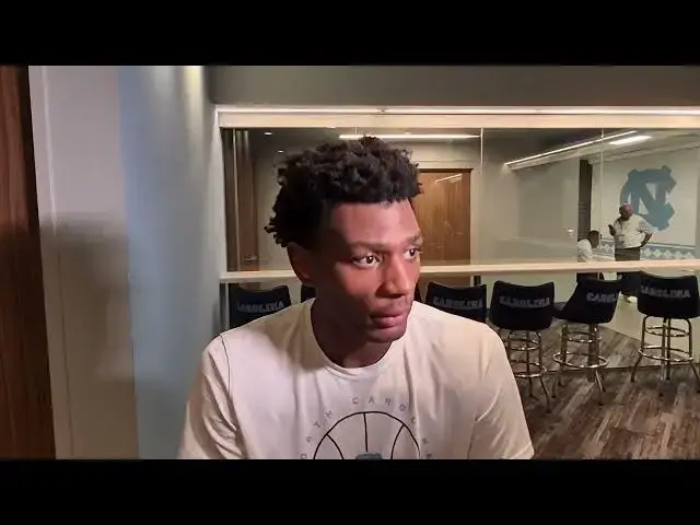 'Video thumbnail for UNC's Ian Jackson, Elliot Cadeau, Jalen Washington and Seth Trimble after win over Cal'