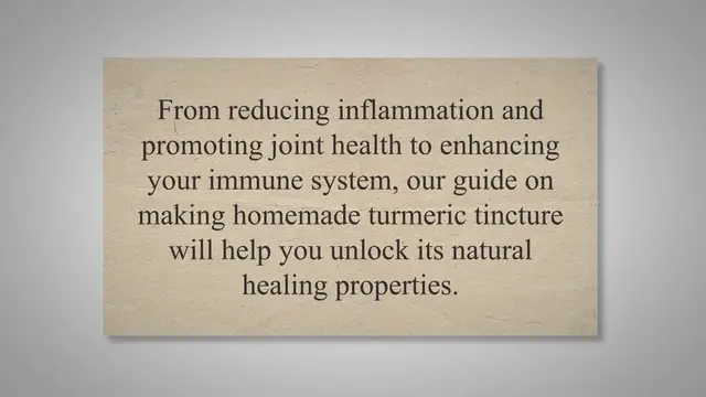 'Video thumbnail for How to Make Turmeric Tincture?'