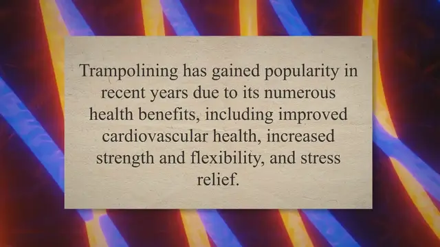 'Video thumbnail for Jumping to Better Health: Exploring the Physical and Mental Benefits of Trampolining and Safety Tips to Bounce Safely'
