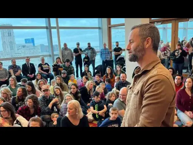 Video thumbnail for FAITH WINS: Massive Crowd Attends Christian Book Reading After Library Originally Banned It