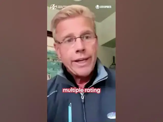 Video thumbnail for Pickleball rating system battle - UTR Sports CEO weighs in