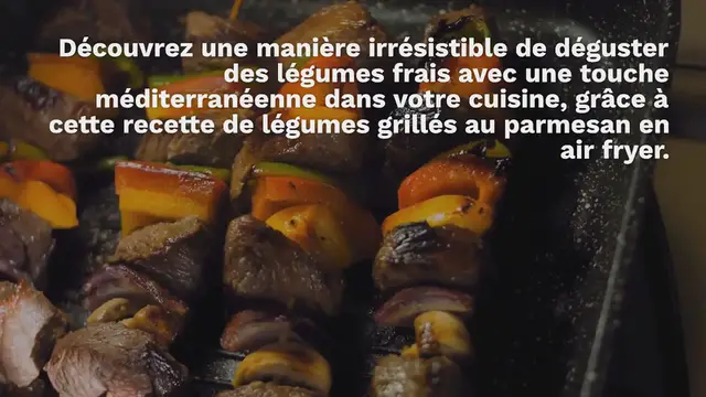 Video thumbnail for Légumes grillés au parmesan avec l’Air Fryer