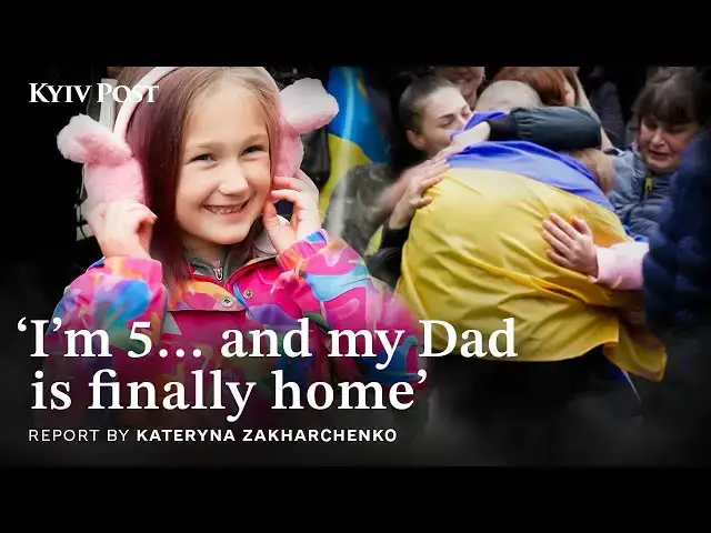'Video thumbnail for Tears and Joy in Ukraine POW Swap: 'I'll Hug and Kiss Him''