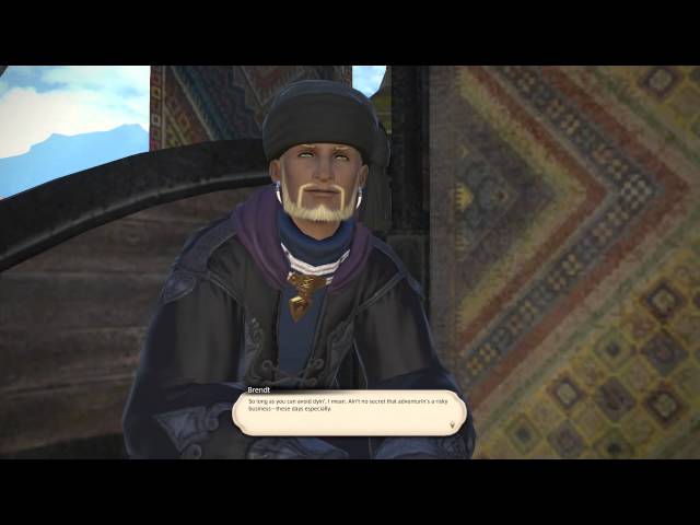 Video thumbnail for Final Fantasy XIV: A Realm Reborn - Ul'dah Carriage Sequence (Brendt, Brass Blade, Beastmen Attack)