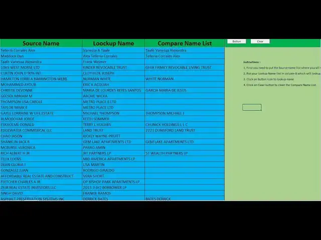 'Video thumbnail for How to Compare Common name | Duplicate Name Comparison | Find Common String Value | Excel Lookup'