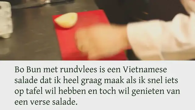 Video thumbnail for Vietnamese bo bun met rundvlees recept