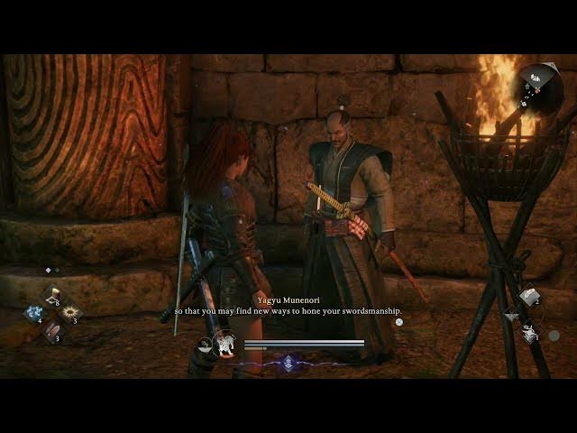 Video thumbnail for Nioh 3 - 1572 CE Eternal Rift: Talk with Yagyu Munenori "Takechiyo" Saito Fuku and Hattori Hanzo