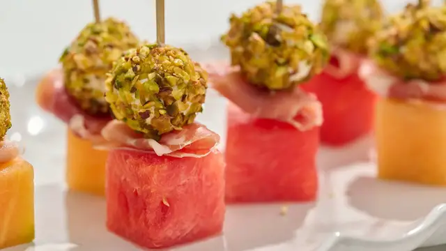 Video thumbnail for Mojito Melon Prosciutto Skewers Recipe