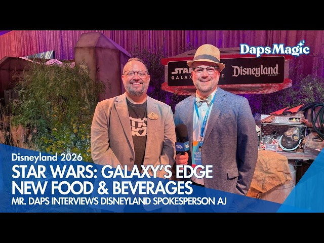 Video thumbnail for Star Wars: Galaxy's Edge Food & Merchandise | Mr. Daps Interviews AJ 4K