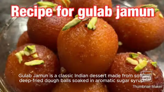'Video thumbnail for How to make Gulab Jamun '