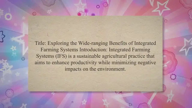 Video thumbnail for Benefits of Integrated Farming Systems