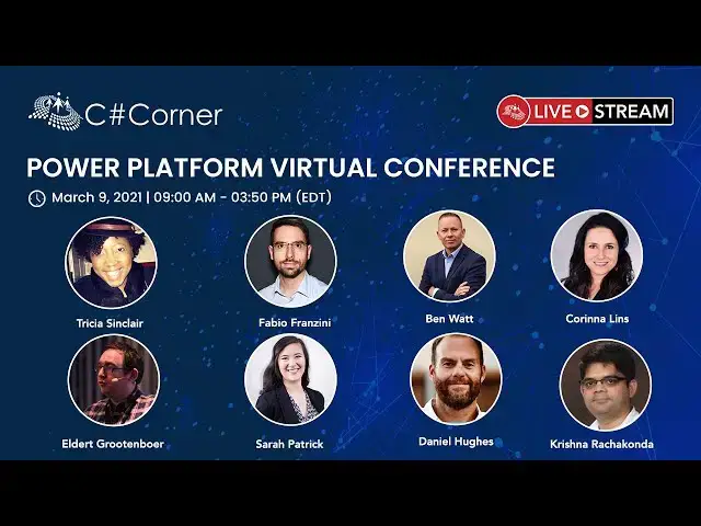 Video thumbnail for Power Platform Virtual Conference - Day 1 (March 9)