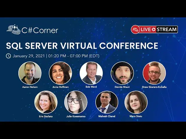 Video thumbnail for SQL Server Virtual Conference - Day 1 (Second Half)