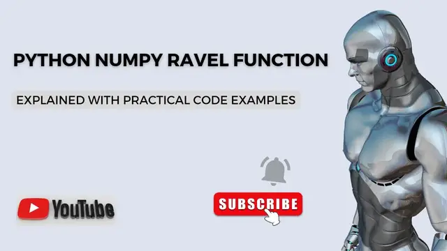 Video thumbnail for Python Numpy Ravel Function