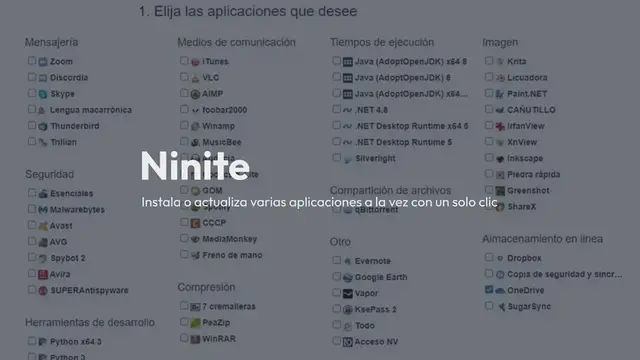 Video thumbnail for Ninite: Instala o actualiza varias aplicaciones a la vez con un solo clic