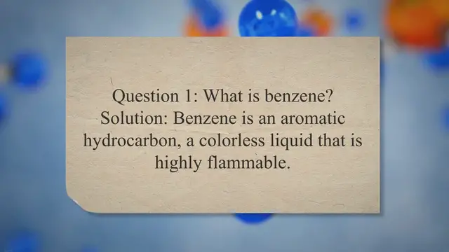 Video thumbnail for Benzene problems and solutions