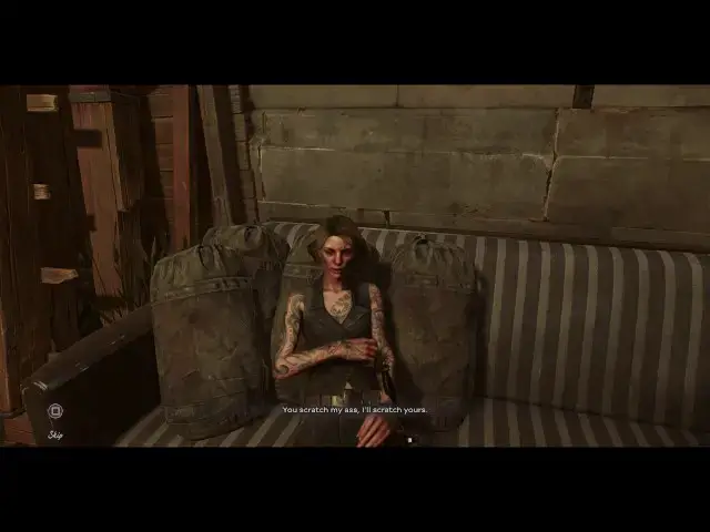 Video thumbnail for Dishonored 2 - Edge of the World: Black Market: Mindy Blanchard Intro (Retrieve a Dead Body) Chat