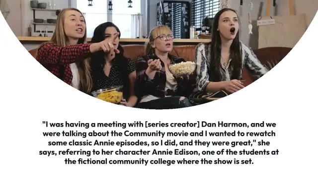 'Video thumbnail for Alison Brie Revisits Community'