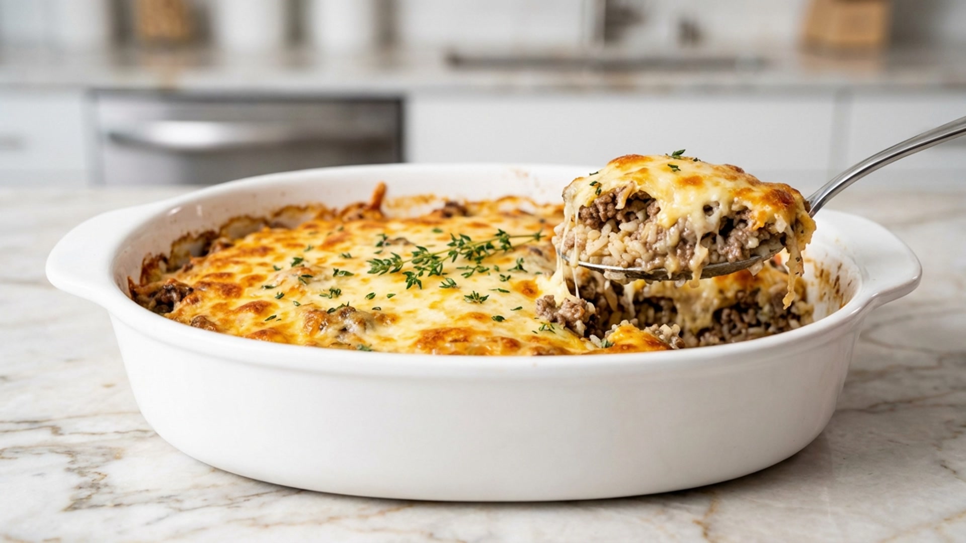 Video thumbnail for Easy French Onion Beef and Rice Casserole Recipe