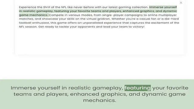 Video thumbnail for in realistic gameplay, featuring your favorite teams and players, enhanced graphics, and dynamic game mechanics. Compete in various modes, from single-player campaigns to online multiplayer matches, and showcase your skills on the virtual