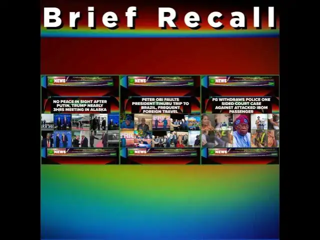 Video thumbnail for Brief Recall @8pm 16-8