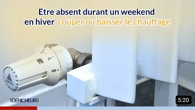 Video thumbnail for 💥 Etre absent durant un weekend en hiver : couper ou baisser le chauffage ? 🔥 💰