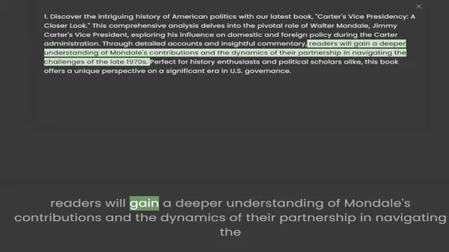 Video thumbnail for Closer Look. This comprehensive analysis delves into the pivotal role of Walter Mondale, Jimmy Carter's Vice President, exploring his influence on domestic and foreign policy during the Carter administration. Through detailed accounts and