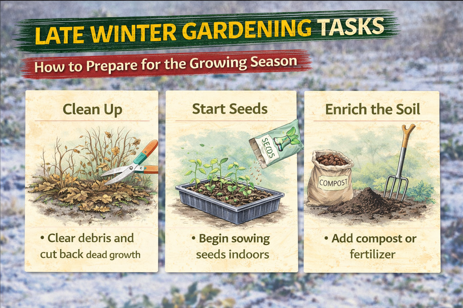 Video thumbnail for Late Winter Gardening Tasks | How to Prepare for the Growing Season