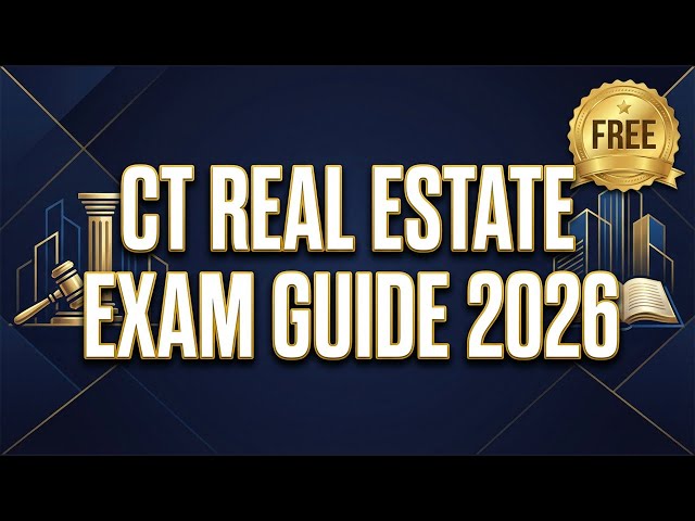 Video thumbnail for FREE Connecticut Real Estate Exam Guide 2026 | Pass Your CT Salesperson License Exam