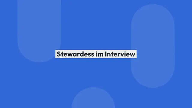 Video thumbnail for Stewardess im Interview 10 Fragen an eine Flugbegleiterin bei Emirates