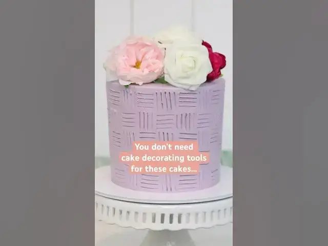 Video thumbnail for 5 cake techniques using utensils already in your kitchen. Which will you try? #cakedecorating