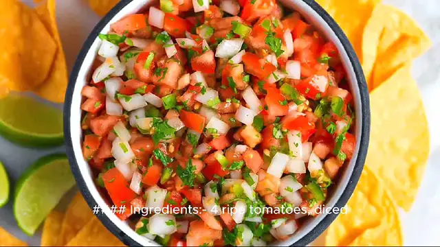 Video thumbnail for pico de gallo recipe