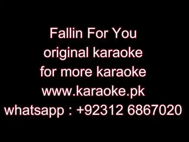 Video thumbnail for Fallin For You original karaoke